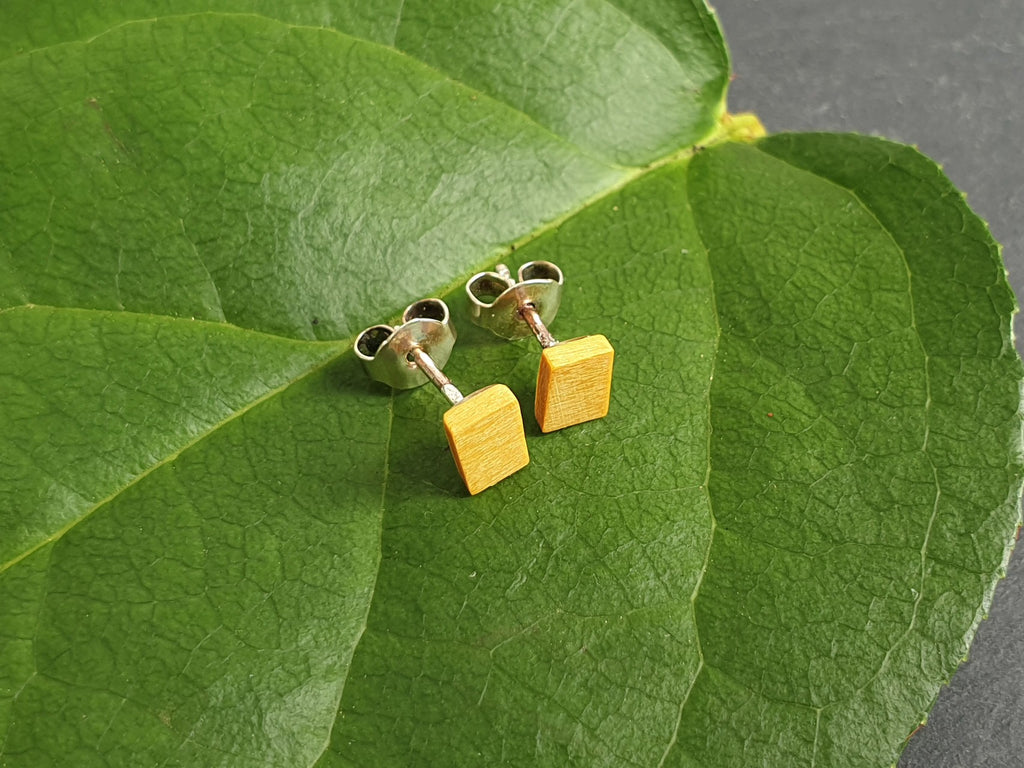Ohrstecker Amarillo eckig klein