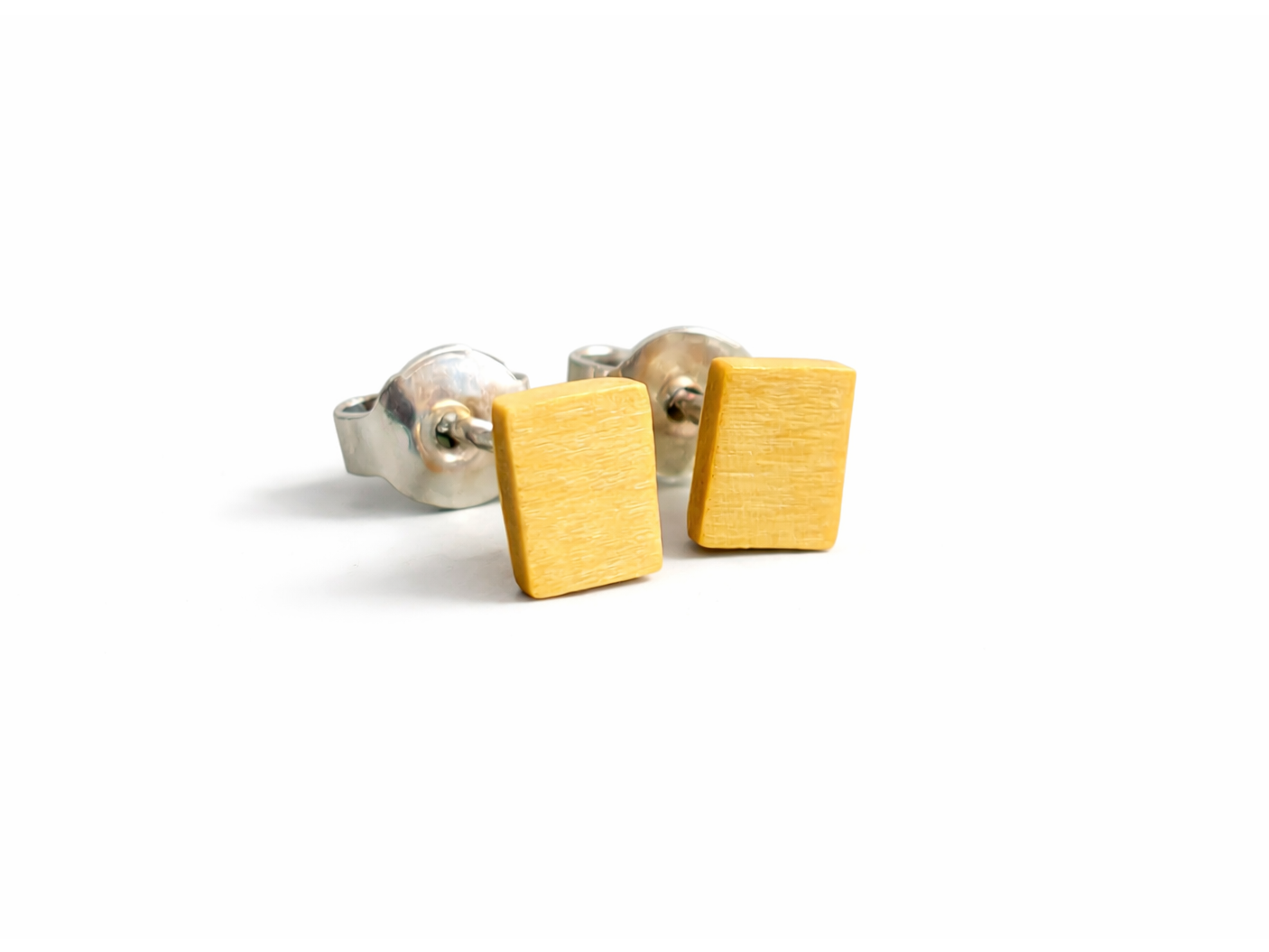 Ohrstecker Amarillo eckig klein