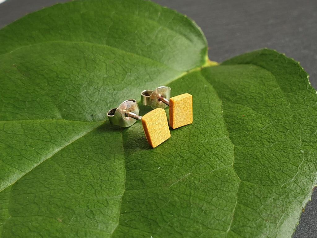 Ohrstecker Amarillo eckig klein