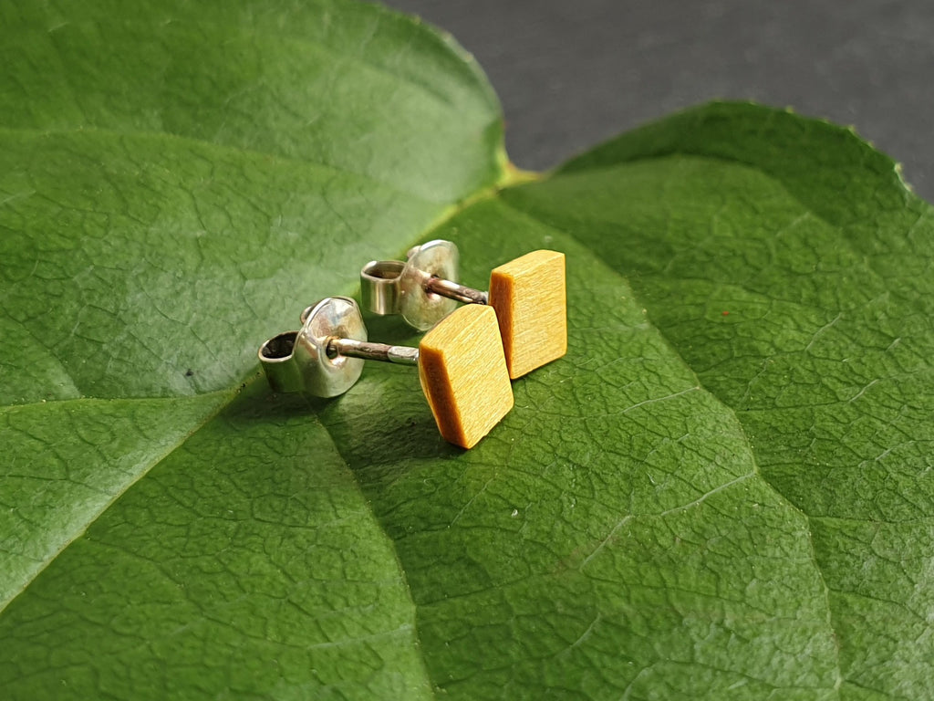 Ohrstecker Amarillo eckig klein