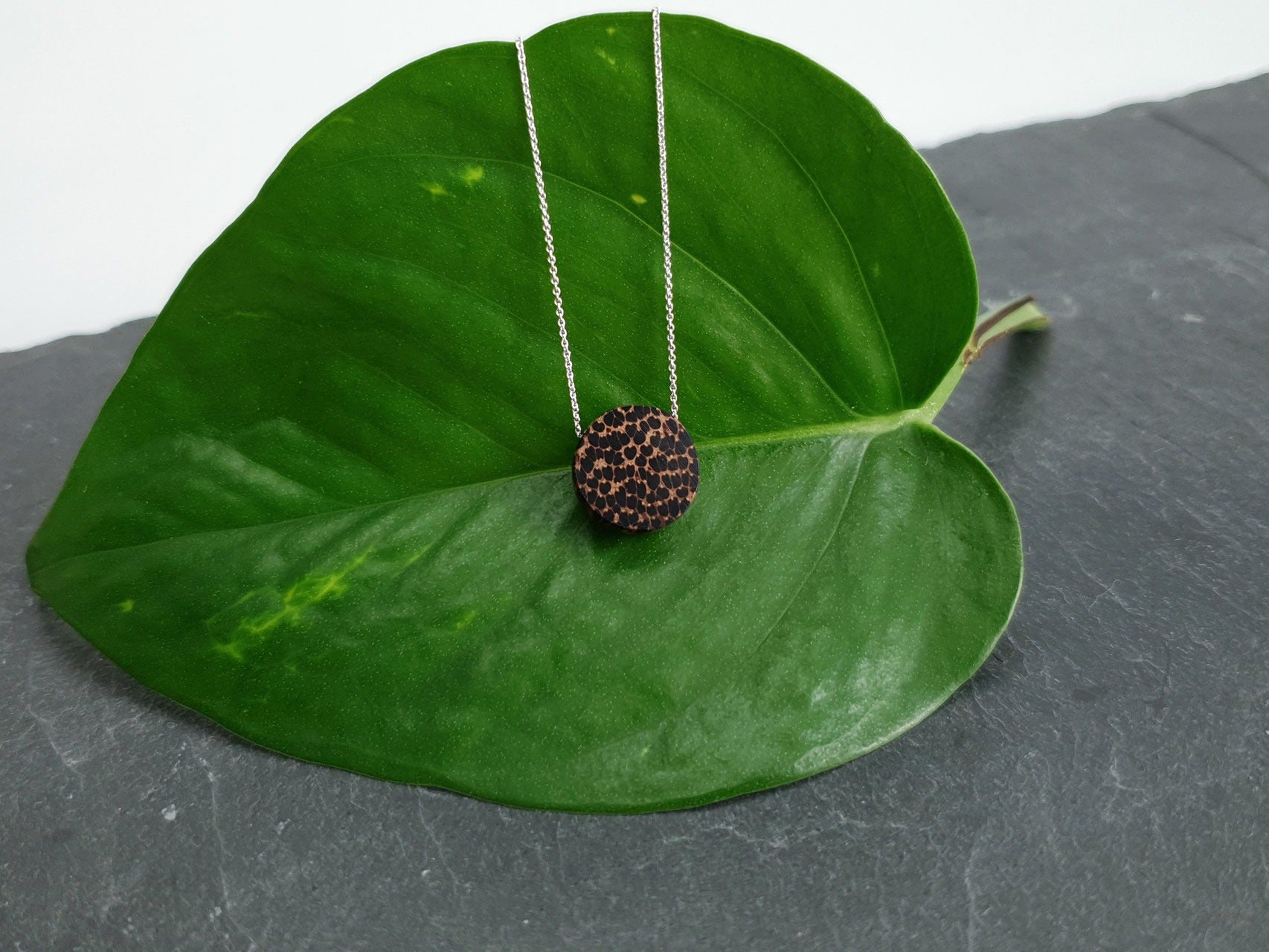 Kette Circle Black Palm klein 45 cm
