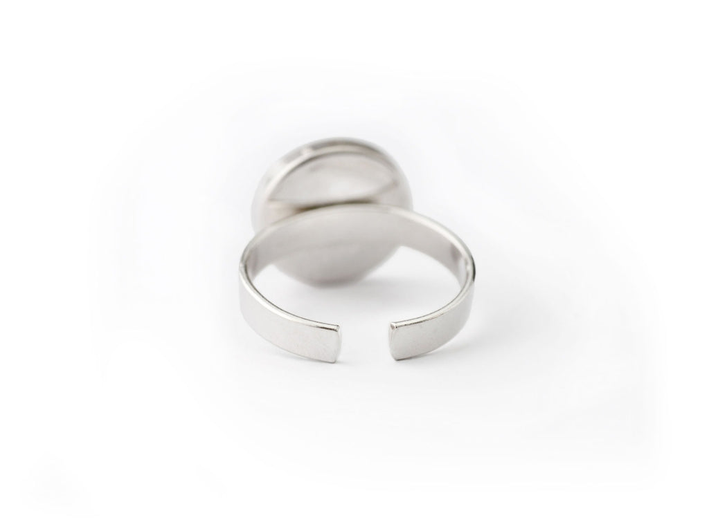 Großer Ring mit Ebenholz (größenverstellbar)