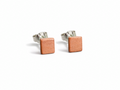 Ohrstecker Red Heart eckig klein