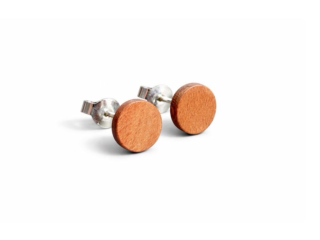 Ohrstecker Red Heart rund klein