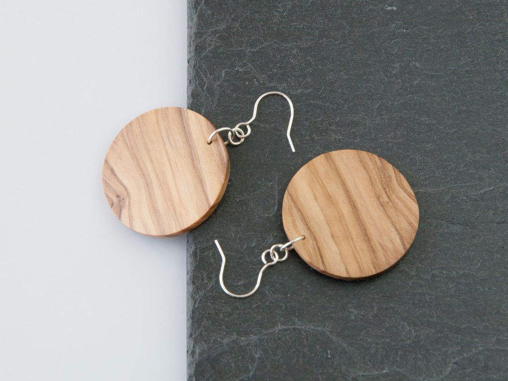 Ohrhänger Big Circle Olive