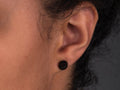 Ohrstecker Grenadill rund
