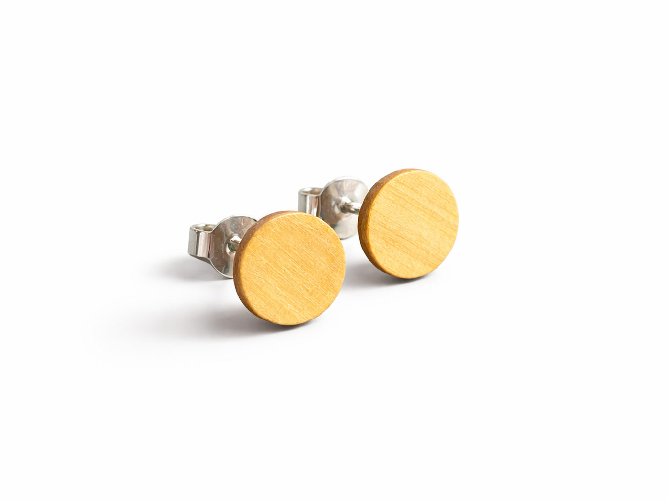 Ohrstecker Amarillo rund klein