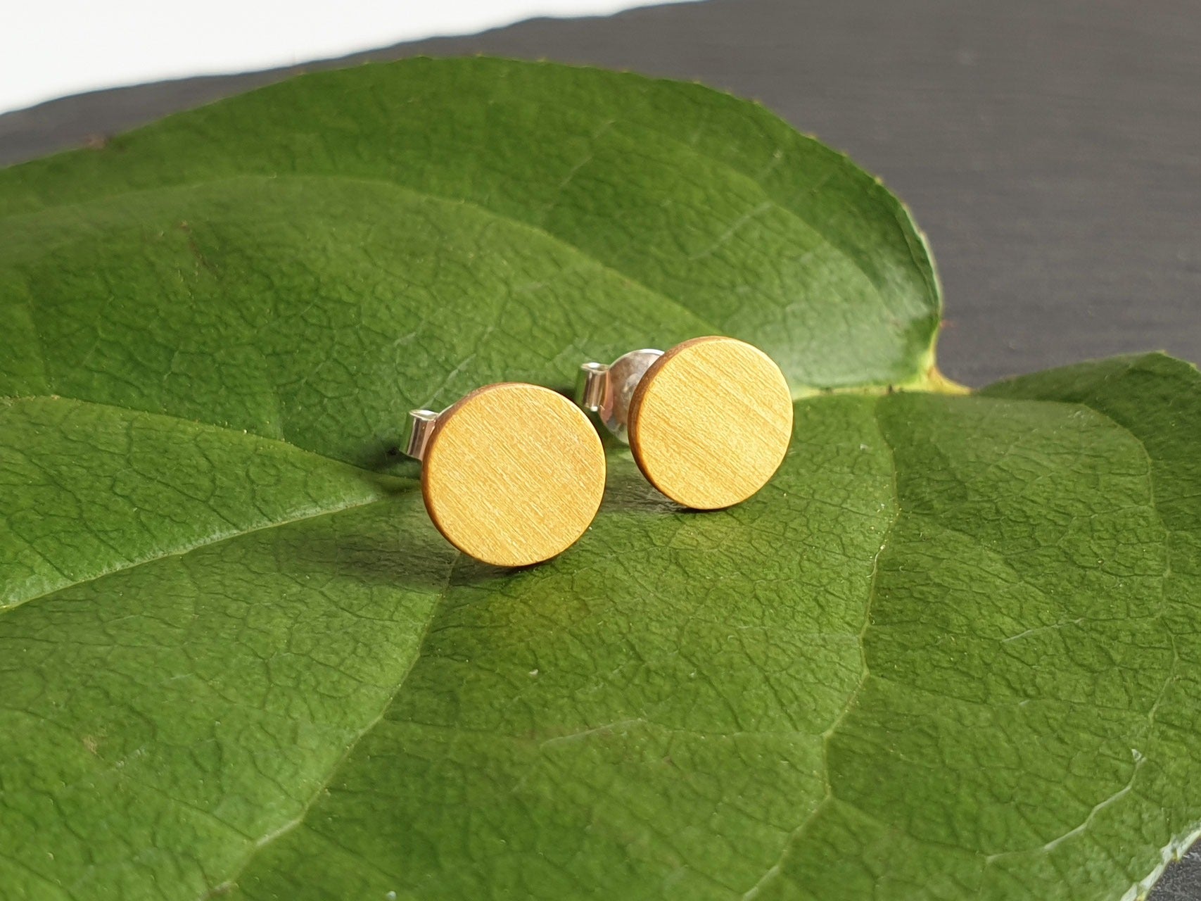 Ohrstecker Amarillo rund klein