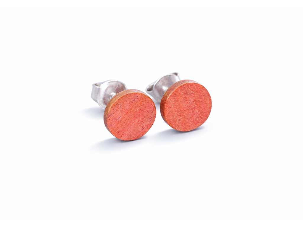 Ohrstecker Pink Ivory rund klein