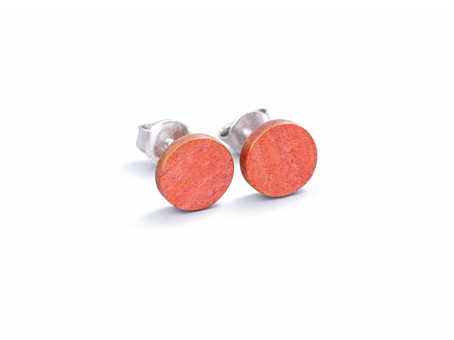 Ohrstecker Pink Ivory rund klein